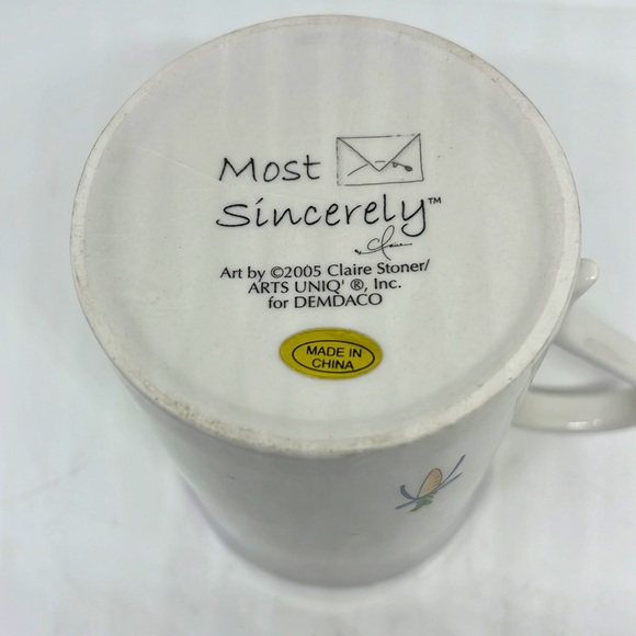 Most sincerely Kindness coffee mug by Claire Stoner Bunny rabbit Carrot - Picture 2 of 5